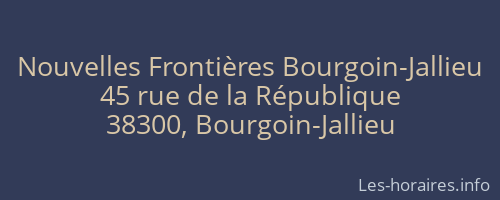 Nouvelles Frontières Bourgoin-Jallieu