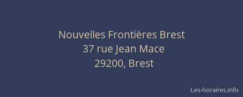 Nouvelles Frontières Brest