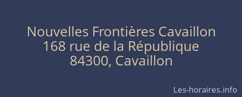 Nouvelles Frontières Cavaillon