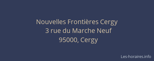 Nouvelles Frontières Cergy