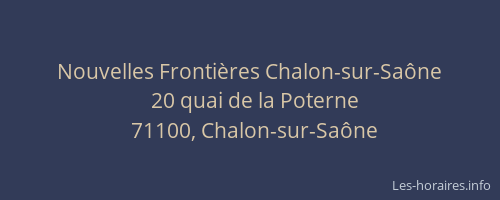 Nouvelles Frontières Chalon-sur-Saône