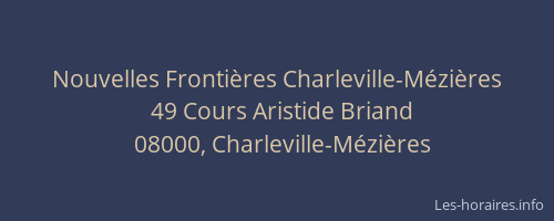Nouvelles Frontières Charleville-Mézières