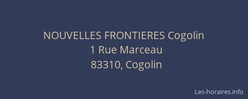 NOUVELLES FRONTIERES Cogolin