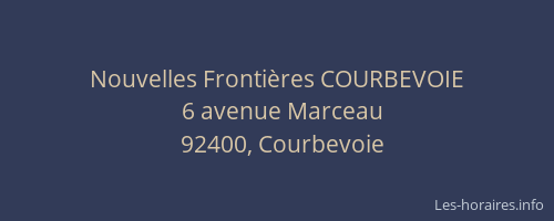 Nouvelles Frontières COURBEVOIE