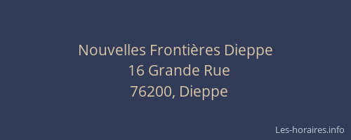 Nouvelles Frontières Dieppe
