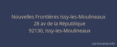 Nouvelles Frontières Issy-les-Moulineaux