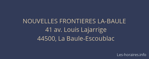 NOUVELLES FRONTIERES LA-BAULE