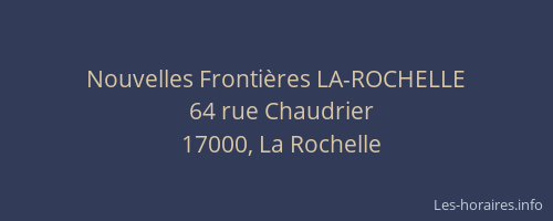 Nouvelles Frontières LA-ROCHELLE