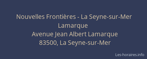 Nouvelles Frontières - La Seyne-sur-Mer Lamarque