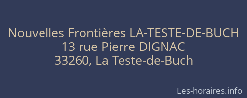 Nouvelles Frontières LA-TESTE-DE-BUCH
