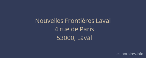 Nouvelles Frontières Laval