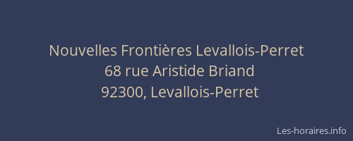 Nouvelles Frontières Levallois-Perret
