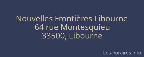 Nouvelles Frontières Libourne