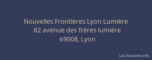 Nouvelles Frontières Lyon Lumière