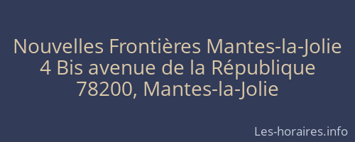 Nouvelles Frontières Mantes-la-Jolie