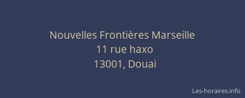 Nouvelles Frontières Marseille