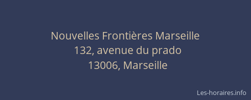 Nouvelles Frontières Marseille