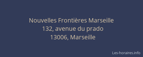 Nouvelles Frontières Marseille