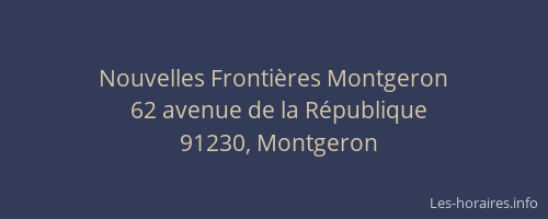 Nouvelles Frontières Montgeron
