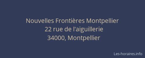 Nouvelles Frontières Montpellier
