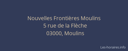Nouvelles Frontières Moulins