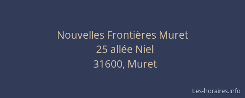 Nouvelles Frontières Muret