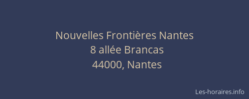 Nouvelles Frontières Nantes