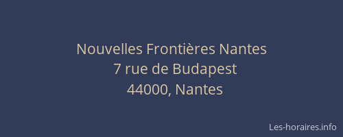 Nouvelles Frontières Nantes