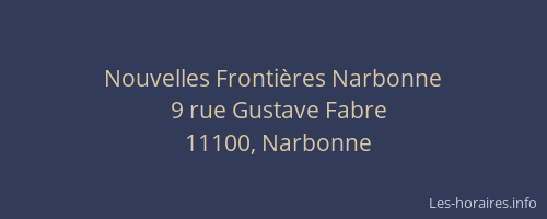 Nouvelles Frontières Narbonne