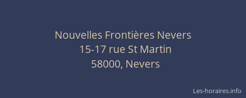 Nouvelles Frontières Nevers