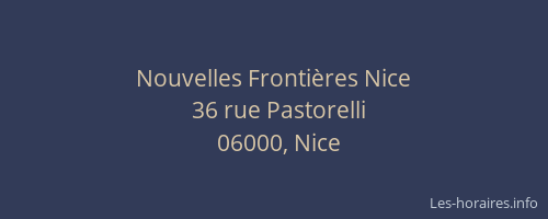 Nouvelles Frontières Nice