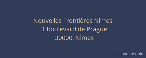 Nouvelles Frontières Nîmes