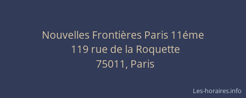 Nouvelles Frontières Paris 11éme
