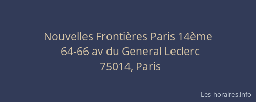Nouvelles Frontières Paris 14ème