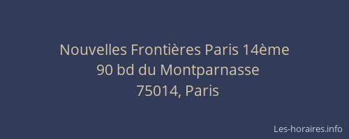 Nouvelles Frontières Paris 14ème