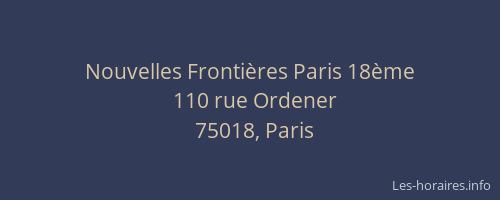 Nouvelles Frontières Paris 18ème