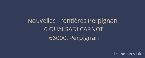 Nouvelles Frontières Perpignan