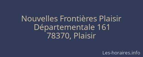 Nouvelles Frontières Plaisir