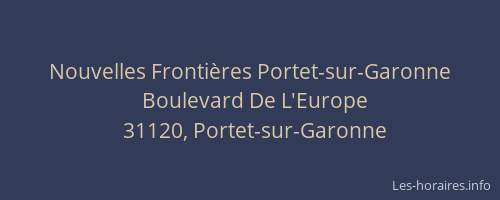 Nouvelles Frontières Portet-sur-Garonne