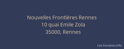 Nouvelles Frontières Rennes