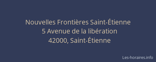 Nouvelles Frontières Saint-Étienne