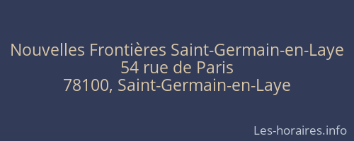 Nouvelles Frontières Saint-Germain-en-Laye