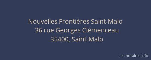 Nouvelles Frontières Saint-Malo