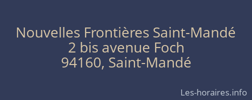 Nouvelles Frontières Saint-Mandé