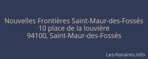 Nouvelles Frontières Saint-Maur-des-Fossés