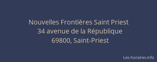 Nouvelles Frontières Saint Priest
