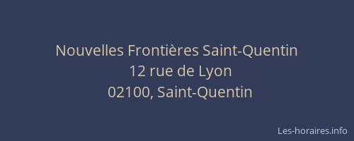 Nouvelles Frontières Saint-Quentin