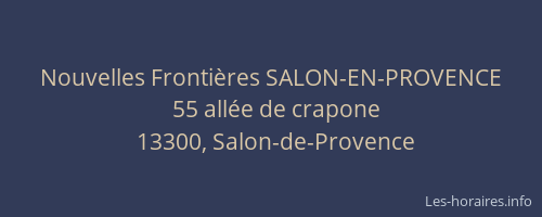 Nouvelles Frontières SALON-EN-PROVENCE