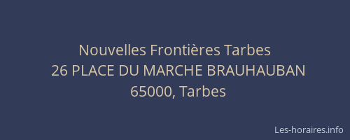 Nouvelles Frontières Tarbes