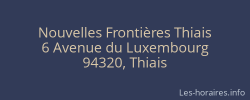 Nouvelles Frontières Thiais